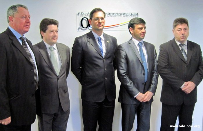 On the Participation of the Delegation of the Pridnestrovien Moldavian Republic in the Working Meeting of the Eastern Committee of German Economy and Other Activities Held in Germany On the Participation of the Delegation of the Pridnestrovien Moldavian Republic in the Working Meeting of the Eastern Committee of German Economy and Other Activities Held in Germany