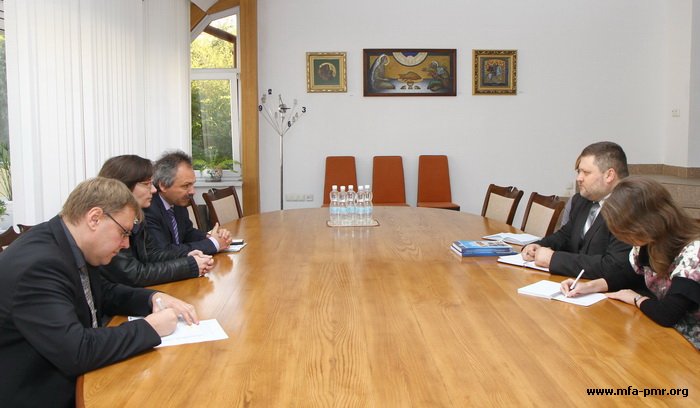 Deputy Foreign Minister of the PMR Holds the Meeting with Executive Director of South-East Europe Association Hansjörg Brey Deputy Foreign Minister of the PMR Holds the Meeting with Executive Director of South-East Europe Association Hansjörg Brey