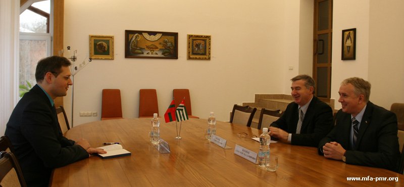 Leadership of the PMR’s MFA Met with Head of Official Representative Office of Pridnestrovie in Abkhazia and Authorized Representative of Abkhazia in Pridnestrovie Leadership of the PMR’s MFA Met with Head of Official Representative Office of Pridnestrovie in Abkhazia and Authorized Representative of Abkhazia in Pridnestrovie