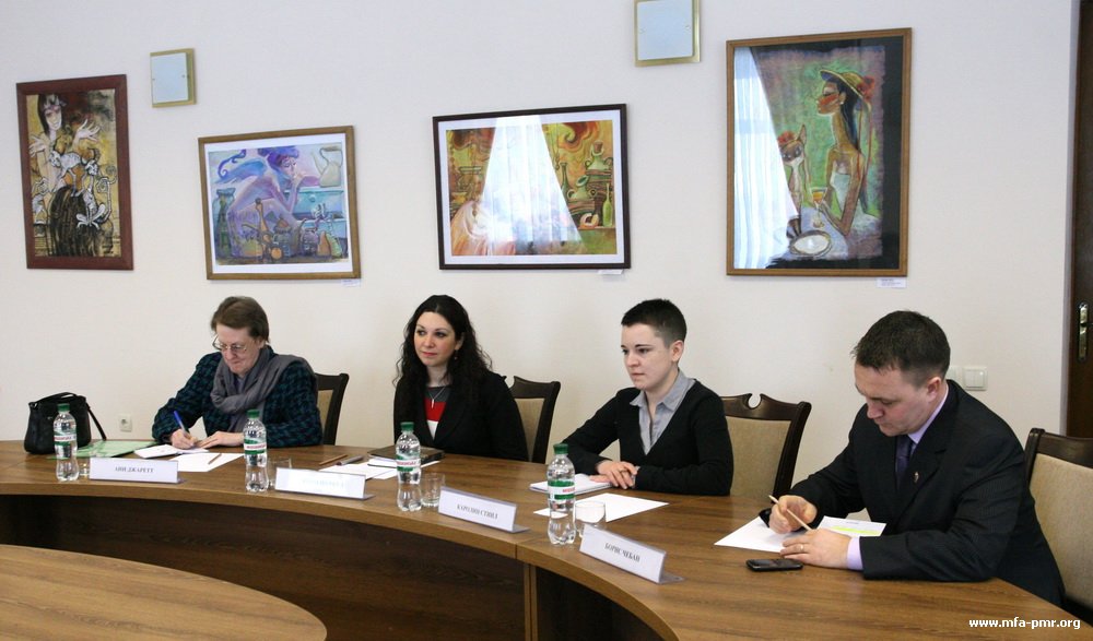 Delegation of the British Embassy Visited the MFA of the PMR Delegation of the British Embassy Visited the MFA of the PMR